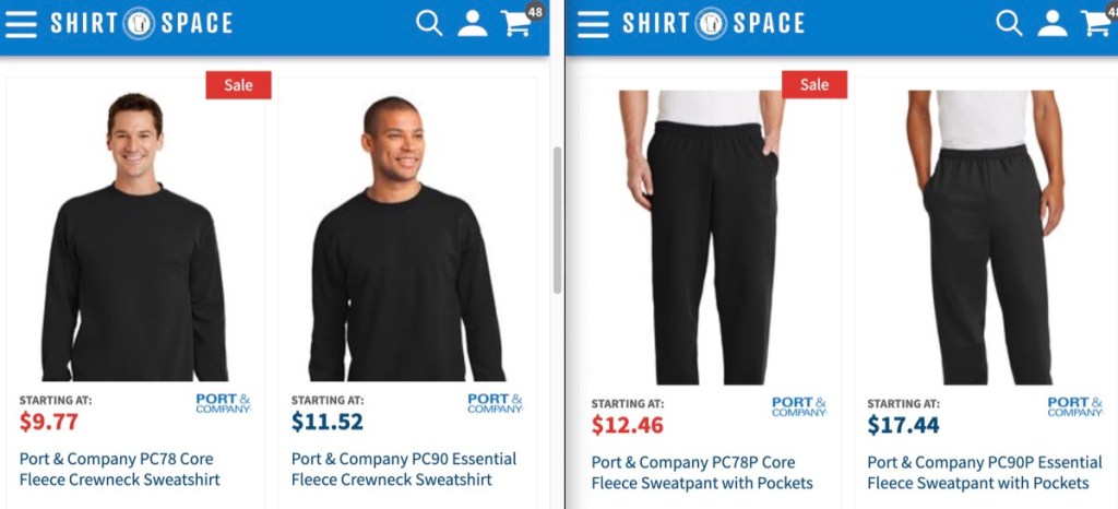 ShirtSpace wholesale blank sweatsuit & jogger set supplier