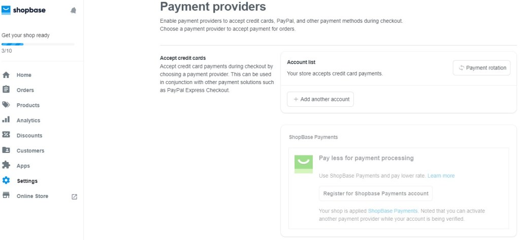 ShopBase payment providers