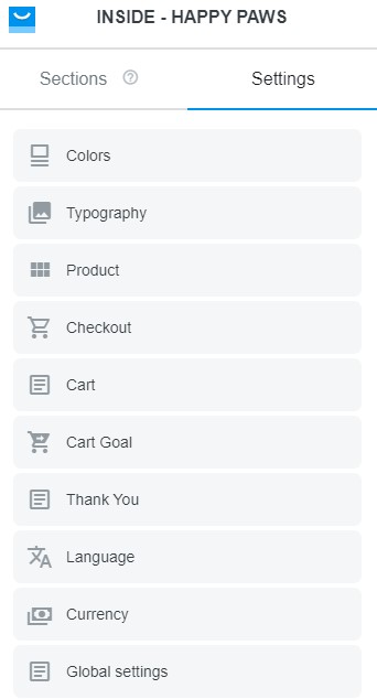 ShopBase theme advanced settings