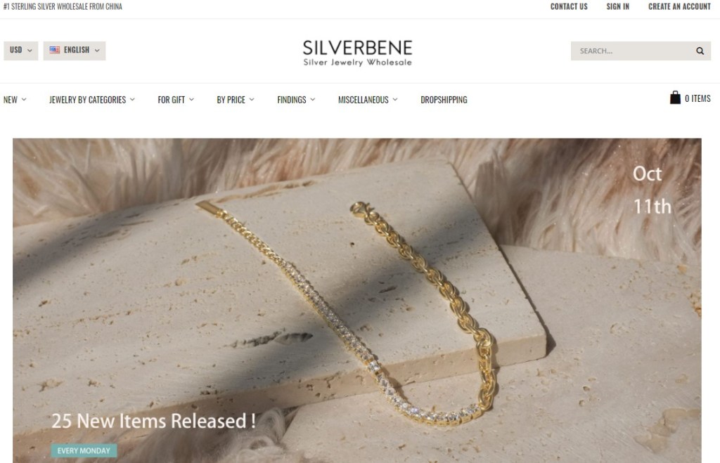 SilverBene - one of the cheapest jewelry wholesalers
