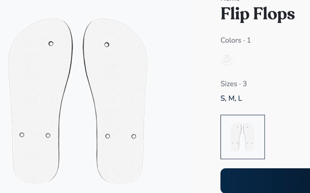 Snapwear custom flip flops print-on-demand supplier