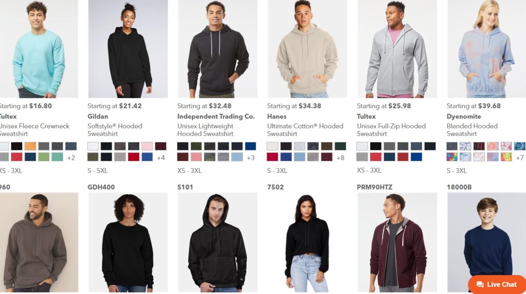 S&S Activewear hoodie & sweatshirt dropshipping supplier