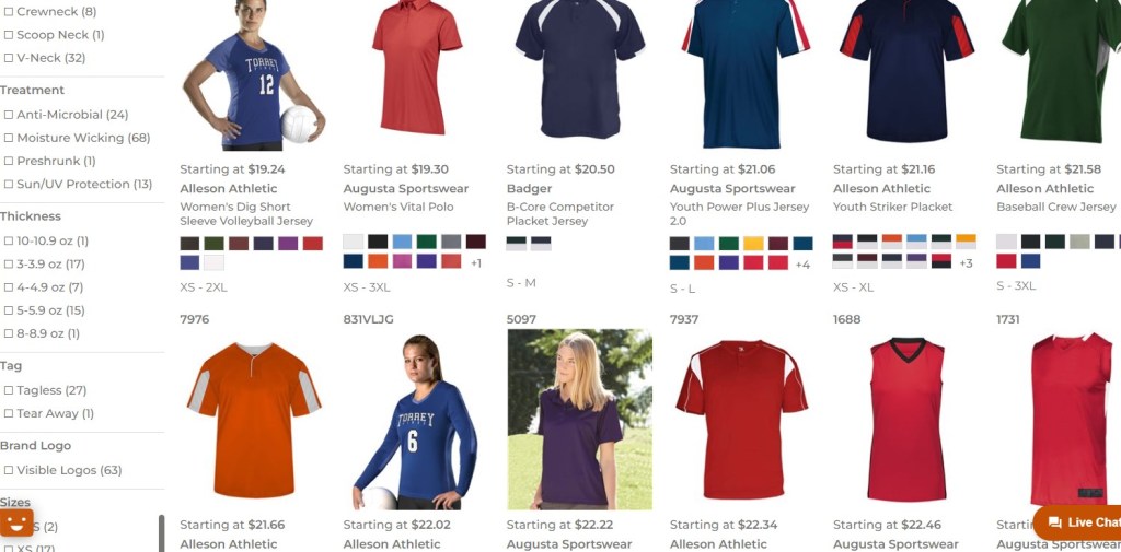 S&S Activewear sports jersey & team uniform wholesaler