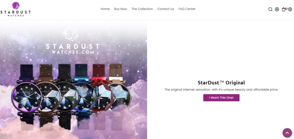 Stardust watches dropshipping store