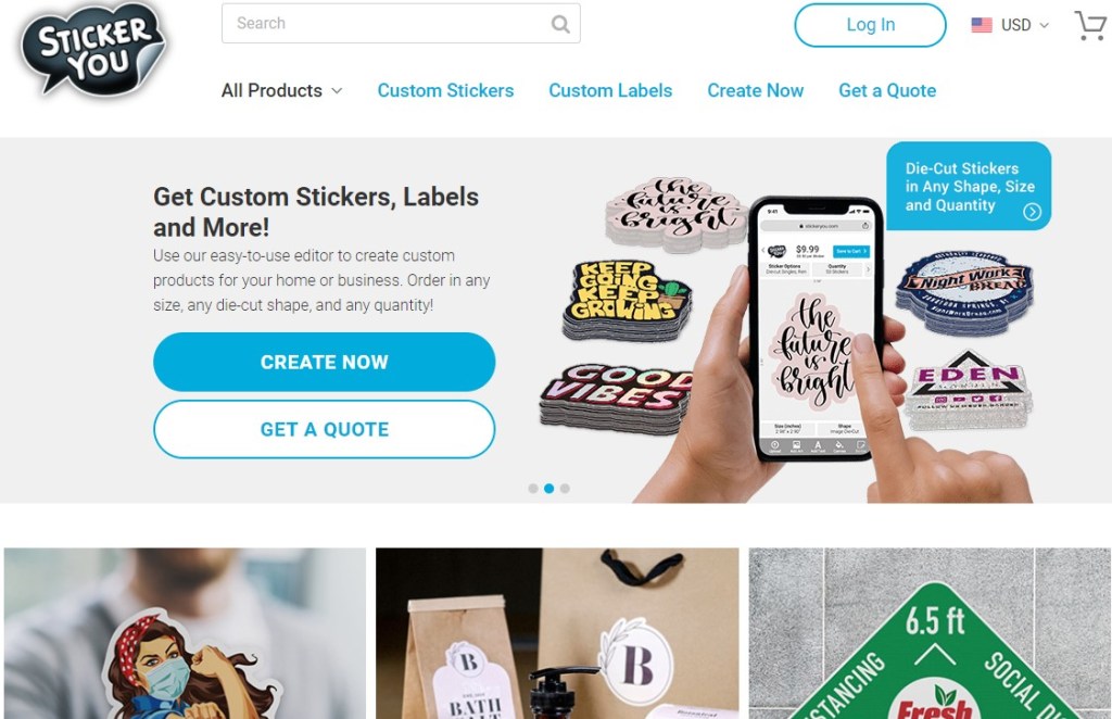 StickersYou sticker & decal print-on-demand company