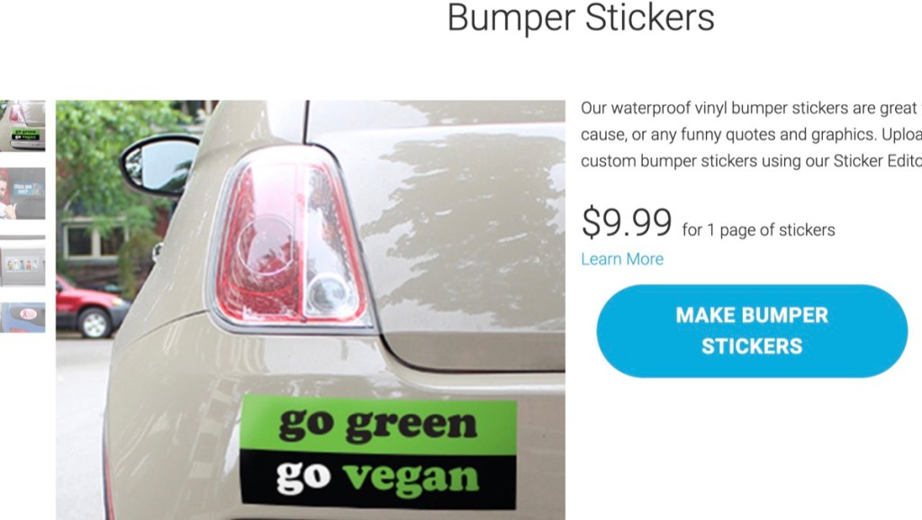 StickerYou car bumper sticker print-on-demand supplier