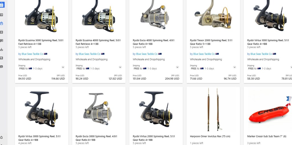 Syncee fishing gear & tackle dropshipping supplier
