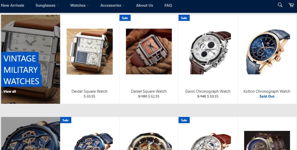 Techni Gadgets watch dropshipping store