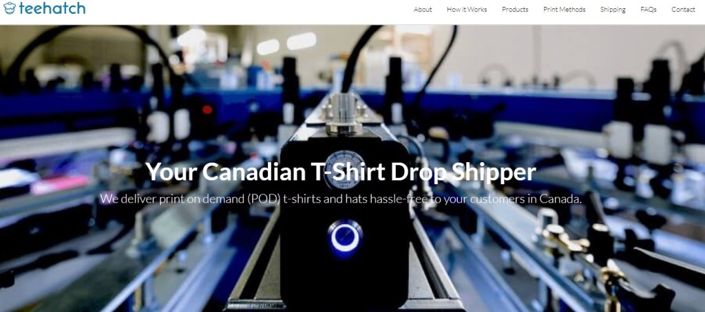 TeeHatch Canada print-on-demand company