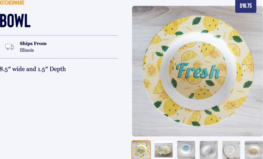 TeeLaunch dinner bowl print-on-demand supplier