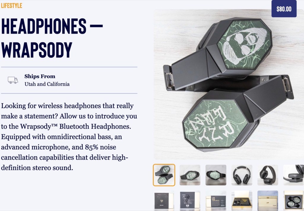 TeeLaunch custom headphones print-on-demand supplier