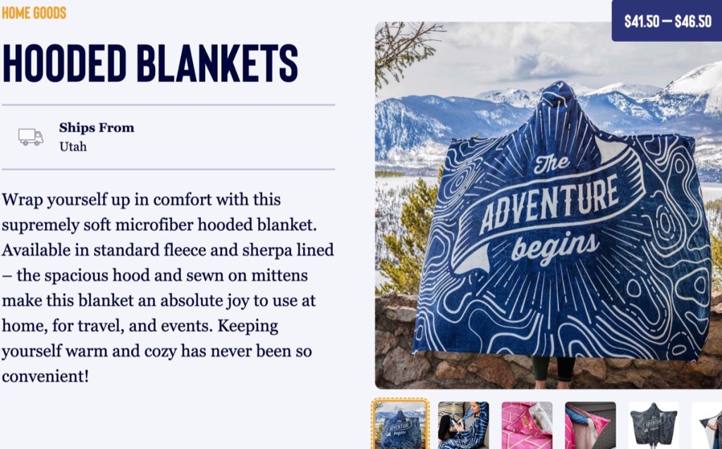 TeeLaunch hooded blanket print-on-demand supplier