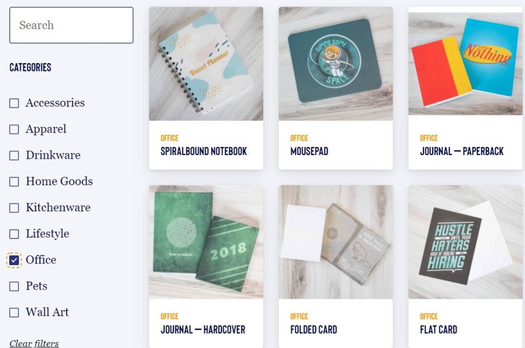 TeeLaunch custom journal, notebook, & planner print-on-demand company