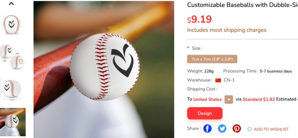 ThisNew custom baseball print-on-demand supplier