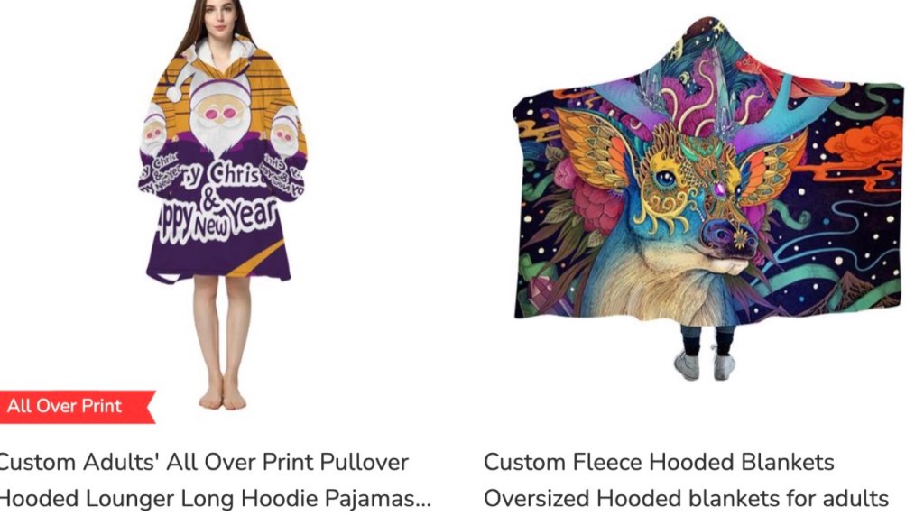 ThisNew hooded blanket print-on-demand supplier