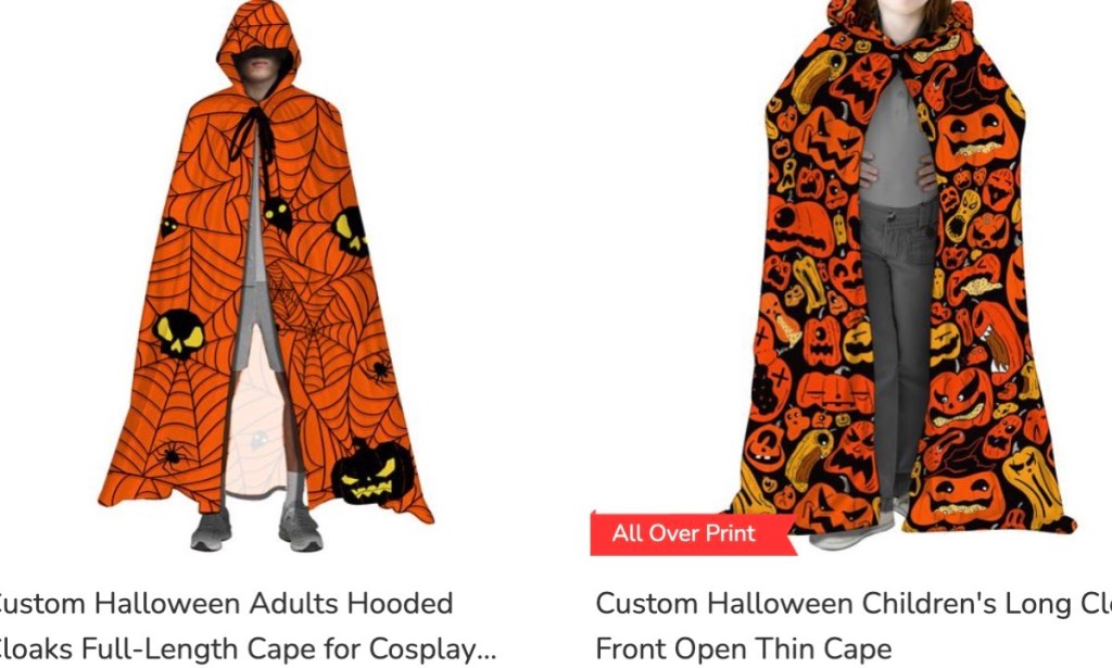 ThisNew hooded cloak print-on-demand supplier