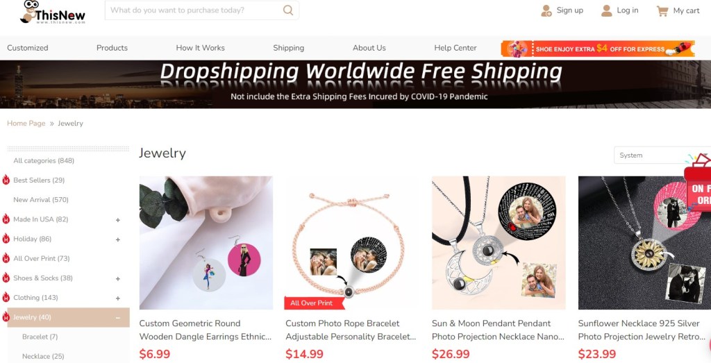 ThisNew jewelry & watches print-on-demand company