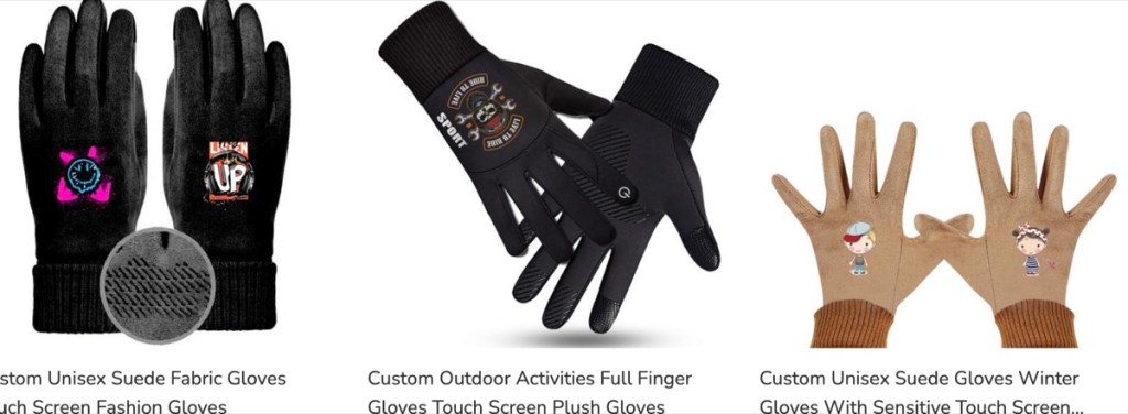 ThisNew winter gloves print-on-demand supplier