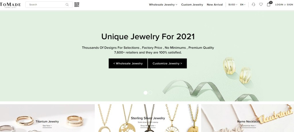 Tomade - one of the cheapest jewelry wholesalers