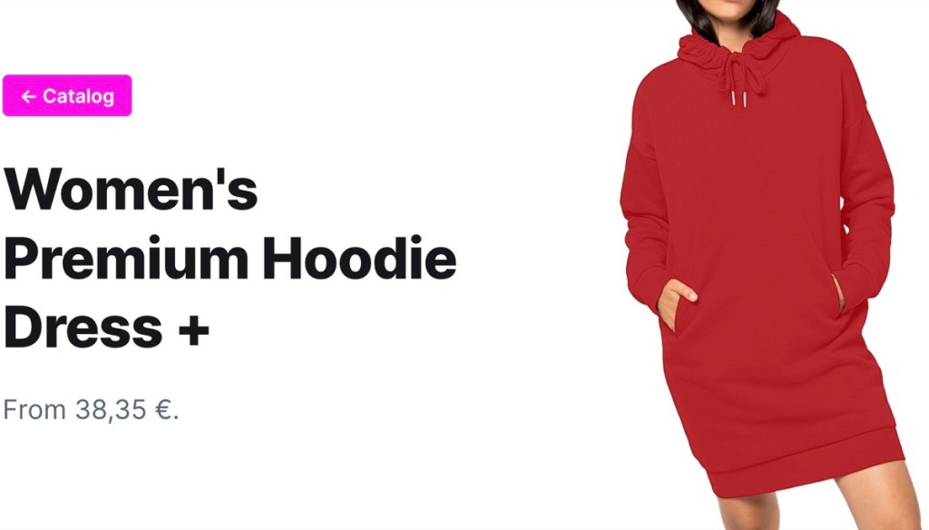 TPOP custom hoodie dress print-on-demand supplier