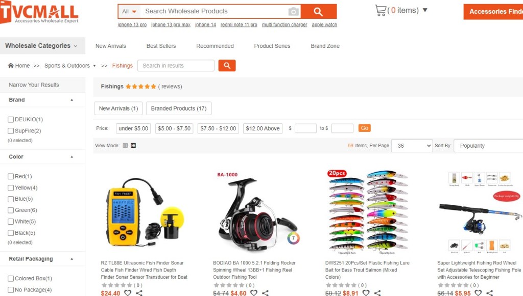 TVC-Mall fishing gear & tackle dropshipping supplier