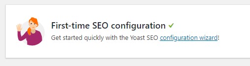 Yoast SEO configuration wizard
