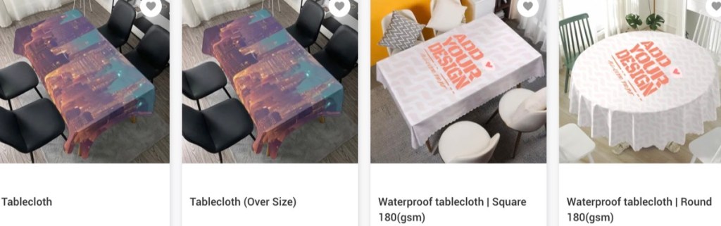 Yoycol custom tablecloth print-on-demand supplier