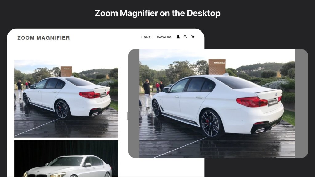 Zoom Magnifier free Shopify app
